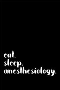 eat. sleep. anesthesiology.