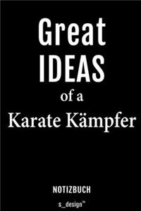 Notizbuch für Karate Kämpfer