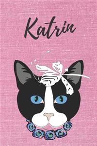 Katrin Notizbuch Katze / Malbuch / Tagebuch / Journal / DIN A5 / Geschenk