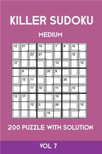 Killer Sudoku Medium 200 Puzzle WIth Solution Vol 7