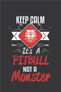 Keep calm its a pitbull not a monster