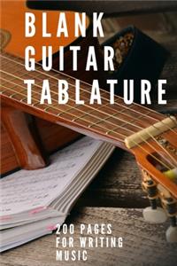 Blank Guitar Tablatures