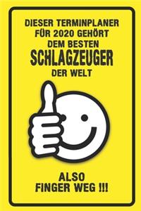 Dieser Terminplaner für 2020 gehört dem besten Schlagzeuger der Welt - also Finger Weg !!!