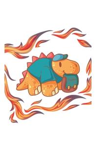 Funny School Stegosaurus Dinosaur Notebook