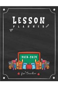 Lesson Plan Book for Teachers 2018-2019