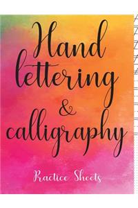 Hand Lettering and Calligraphy Practice Sheets