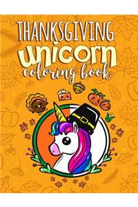 Thanksgiving Unicorn Coloring Book