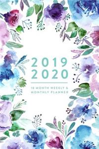 2019 2020, 18 Month Weekly & Monthly Planner