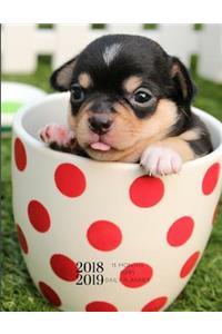 2018 2019 15 Months Puppy Daily Planner