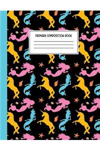 Unicorn Mermaid Primary Composition Book