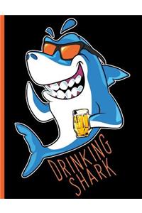 Drinking Shark Beer Guzzling Sea Animal