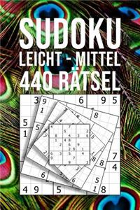 SUDOKU leicht - mittel 440 Rätsel