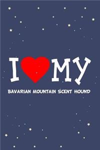 I Love My Bavarian Mountain Scent Hound Dog Breed Journal Notebook