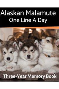 Alaskan Malamute - One Line a Day