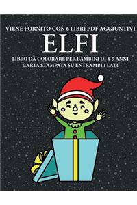 Libro da colorare per bambini di 4-5 anni (Elfi)