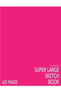 Wild Strawberry Pink Super Large Sketchbook