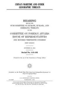 China's maritime and other geographic threats