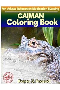 CAIMAN Coloring book for Adults Relaxation Meditation Blessing