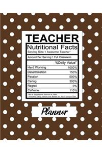Teacher Nutritional Facts
