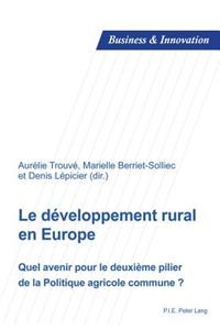 Le Développement Rural En Europe