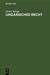 Ungarisches Recht