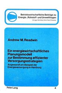 Ein Energiewirtschaftliches Planungsmodell Zur Bestimmung Effizienter Versorgungsstrategien
