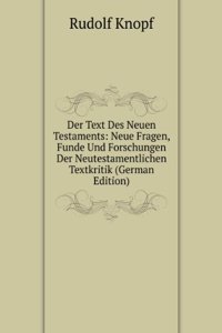 Der Text Des Neuen Testaments: