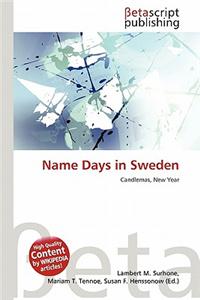 Name Days in Sweden