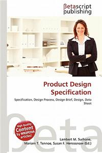 Product Design Specification