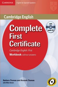 Complete First Certificate for Spanish Speakers Workbook Without Answers with Audio CD