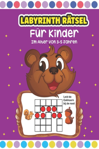 Labyrinth Rätsel Für Kinder Im Alter Von 3-5 Jahren