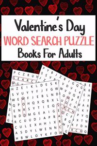 Valentine's Day Word Search Puzzle Books For Adults