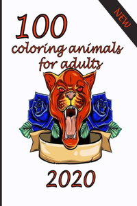 100 coloring animals for adults