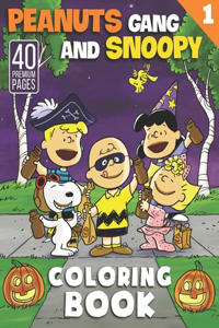 Peanuts Gang And Snoopy Coloring Book Vol1: Great Coloring Book for Kids and Fans - 40 High Quality Images.