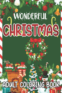 Wonderful Christmas Adult Coloring Book