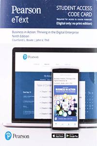 Pearson Etext for Business in Action -- Access Card