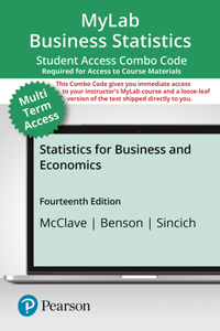 Mylab Statistics with Pearson Etext -- Combo Access Card -- For Statistics for Business and Economics--18 Weeks and 9780137335312 Should Be Mylab Statistics with Pearson Etext -- Combo Access Card -- For Statistics for Business and Economics--24 Mo