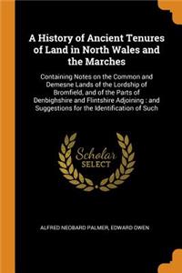 A History of Ancient Tenures of Land in North Wales and the Marches