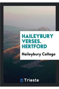 Haileybury Verses