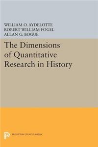 Dimensions of Quantitative Research in History
