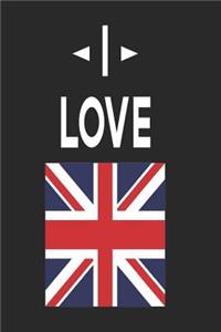 Notizbuch I love England