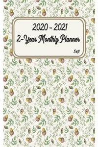 2020 - 2021 2-Year Monthly Planner 5x8