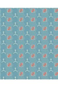 School Composition Book Aztec Pattern Historical Vintage Design
