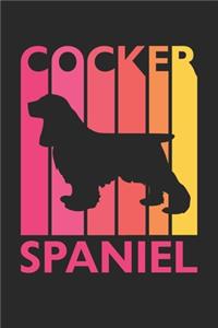 Cocker Spaniel Journal - Vintage Cocker Spaniel Notebook - Gift for Cocker Spaniel Lovers