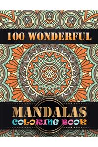 100 Wonderful Mandalas Coloring Book