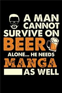A Man Cannot Survive On Beer Alone He Needs Manga As Well