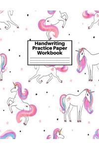 Handwriting Practice Paper Workbook