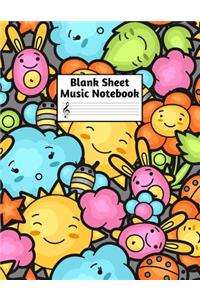 Blank Sheet Music Notebook