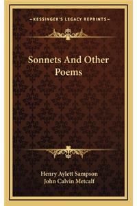 Sonnets and Other Poems