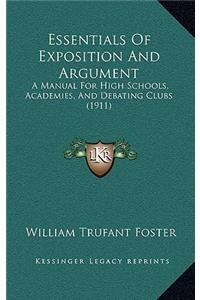 Essentials of Exposition and Argument